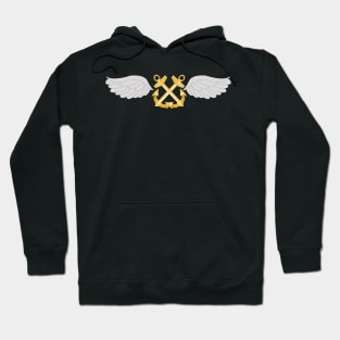 Navy - Rate - Aviation Boatswain's Mate - Gold Anchor wo Txt Hoodie